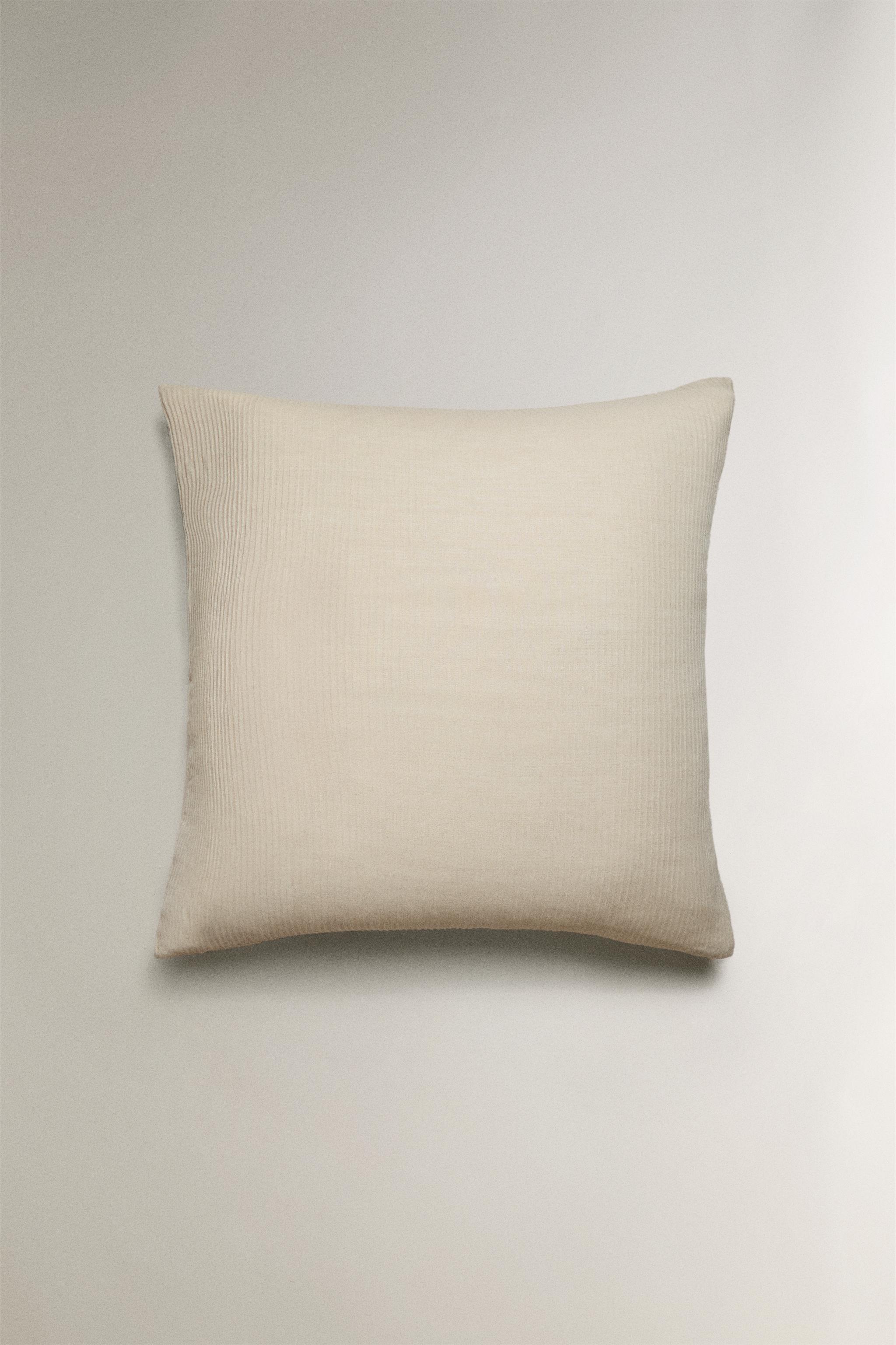 HOUSSE DE COUSSIN ÉDREDON FRONCÉ